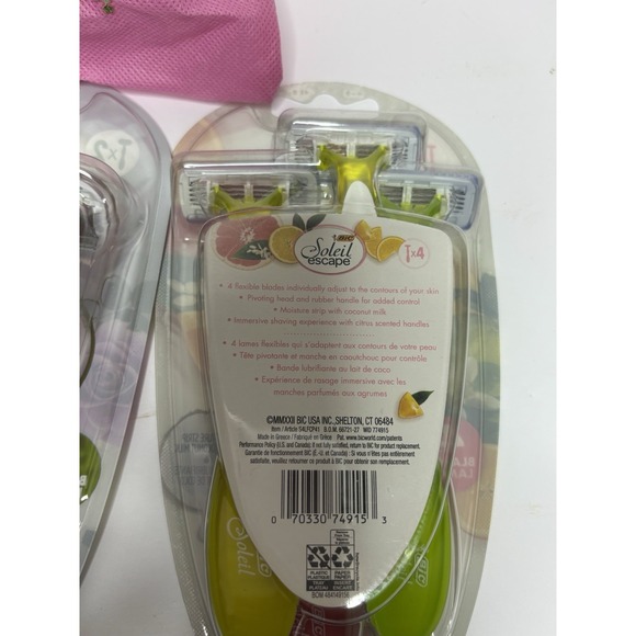 BIC Soleil Escape Razor Bundle Citrus Lavender Rose 10 Total Razor - Picture 8 of 9